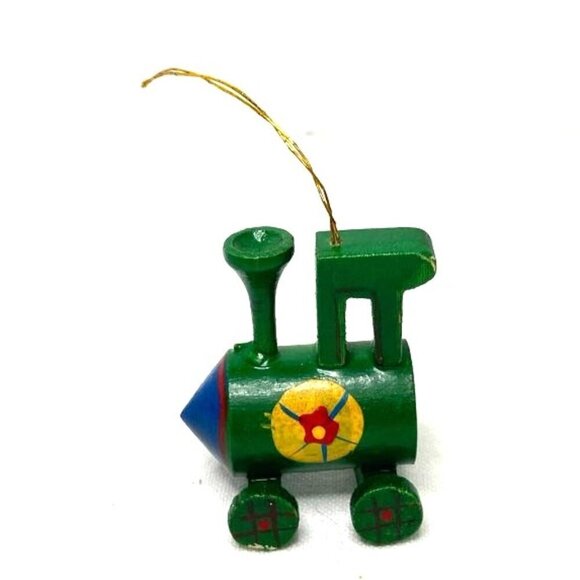Other - Vintage Wooden Mini Train Christmas Tree Ornament Taiwan